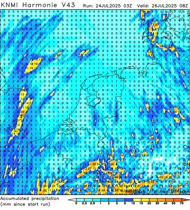 MeteoRoodescho1's tweet image. Vandaag en de komende dagen is het licht wisselvallig met kans op een enkele bui (niet meer van de hoosbuien zoals afgelopen dagen). De middagtemperatuur is ca 23 gr.