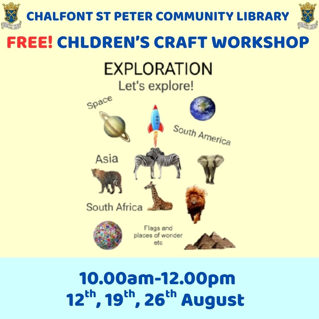 Our Community Library is hosting 3 children's craft workshops in August.

Details ⤵️