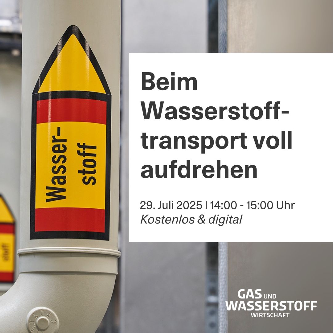 Wasserstoff sicher transportieren – das ist eine zentrale Herausforderung der Energiewende. Im nächsten Webinar „Bei Wasserstoff voll aufdrehen“ diskutieren wir Möglichkeiten des H₂-Transports. Jetzt informieren und mitdiskutieren ➡️  tinyurl.com/27nr9j99