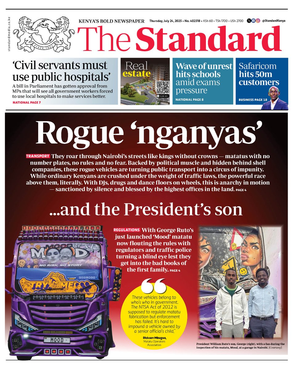 If you attended the launching of this matatu, we ni mbwa sana