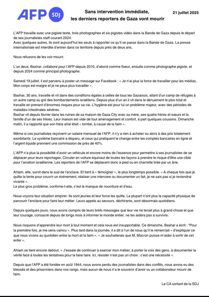 Patrick Kanner (@patrickkanner) on Twitter photo Cette situation est intolérable.La liberté de la presse ne se négocie pas. C'est un bien intangible.Comme la sécurité des journalistes .Les autorités israéliennes devront rendre des comptes sur ces exactions que je condamne avec la plus grande force. <a href="/afpfr/">Agence France-Presse</a> Cette situation est intolérable.La liberté de la presse ne se négocie pas. C'est un bien intangible.Comme la sécurité des journalistes .Les autorités israéliennes devront rendre des comptes sur ces exactions que je condamne avec la plus grande force. <a href="/afpfr/">Agence France-Presse</a>