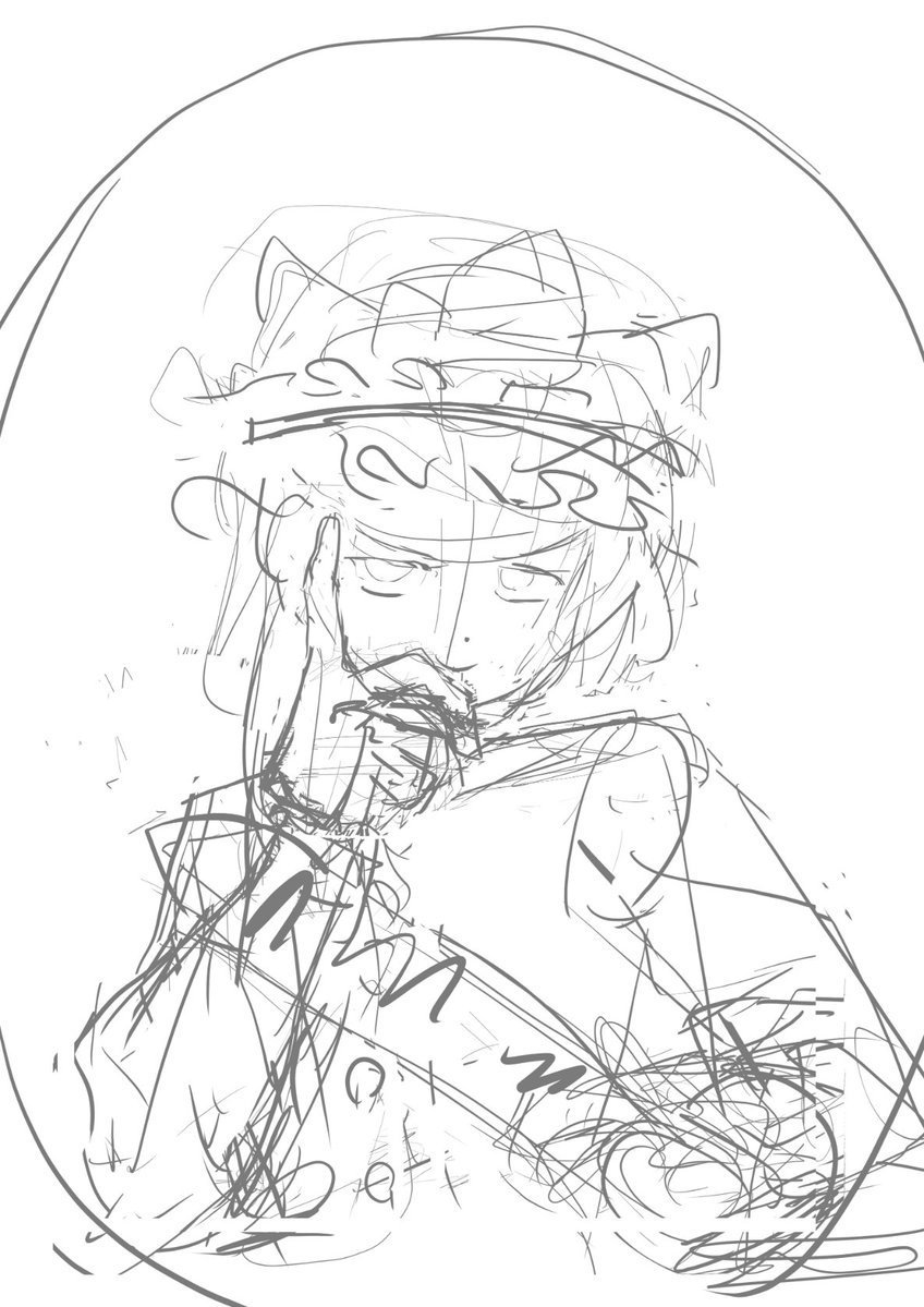 yunickckck's tweet image. 多分次の次の絵のラフ