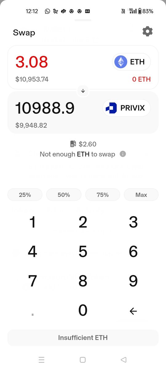 Zamimoon98's tweet image. 🔥 Swapped on @MessierM87 P2P and saved over $1,650 vs Uniswap!
📉 Uniswap: 10,988.9 PRIVIX for 3.08 ETH
📈 Messier P2P: 12,622 PRIVIX for 3.0898 ETH
💥 That’s 1,633 extra PRIVIX for almost the same ETH It's literally money saver
Try it yourself 👉 p2p.messier.app
#M87