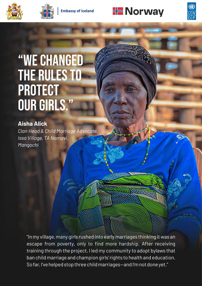 “We changed the rules to protect our girls.” – Aisha Alick 👏🏽 Child marriage is being stopped village by village thanks to the Strengthening Human Rights for Vulnerable Populations Project. #GenderJustice #EndChildMarriage