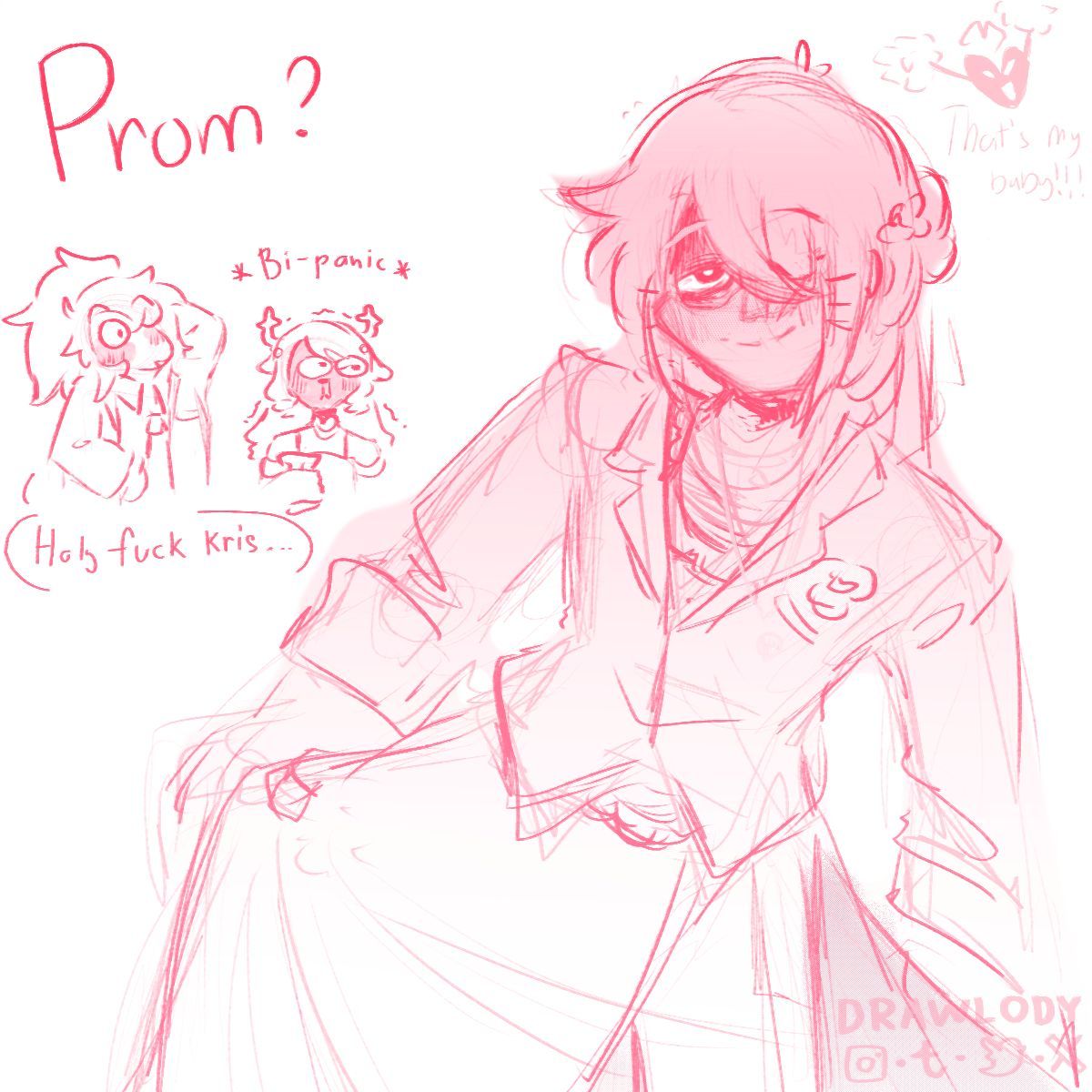 Drawlody's tweet image. Kris is so pretty it make me sick #krusie #krusielle #kris
