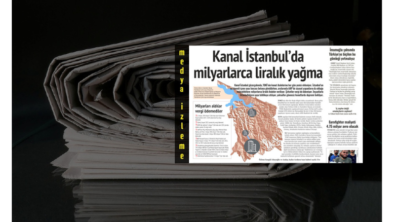Evrensel gazetesi Kanal İstanbul güzergahında yapılan ihaleleri manşetine taşıdı.

“Kanal İstanbul'da milyarlarca liralık yağma”

#Medyaİzleme

platform24.org/medya-izleme/k…