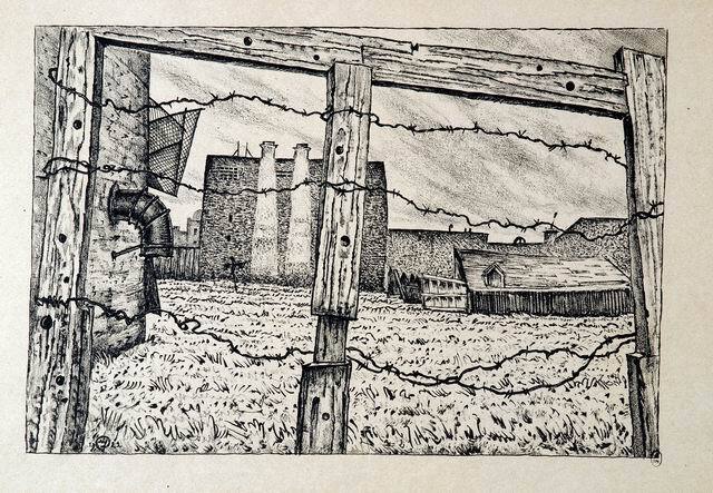 dobuzhinsky's tweet image. Kitchen garden on Obvodny channel wikiart.org/en/mstislav-do…