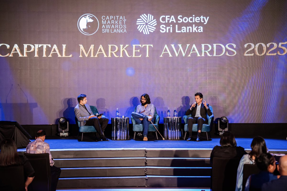 Frontier Research SL (@frontierressl) on Twitter photo <a href="/ChayuDamsinghe/">Chayu Damsinghe</a>, our Head of Macroeconomic Advisory, was pleased to take part in a "Fireside Chat" panel discussion at the 12th Annual CFA Society Sri Lanka Capital Market Awards 2025. <a href="/ChayuDamsinghe/">Chayu Damsinghe</a>, our Head of Macroeconomic Advisory, was pleased to take part in a "Fireside Chat" panel discussion at the 12th Annual CFA Society Sri Lanka Capital Market Awards 2025.