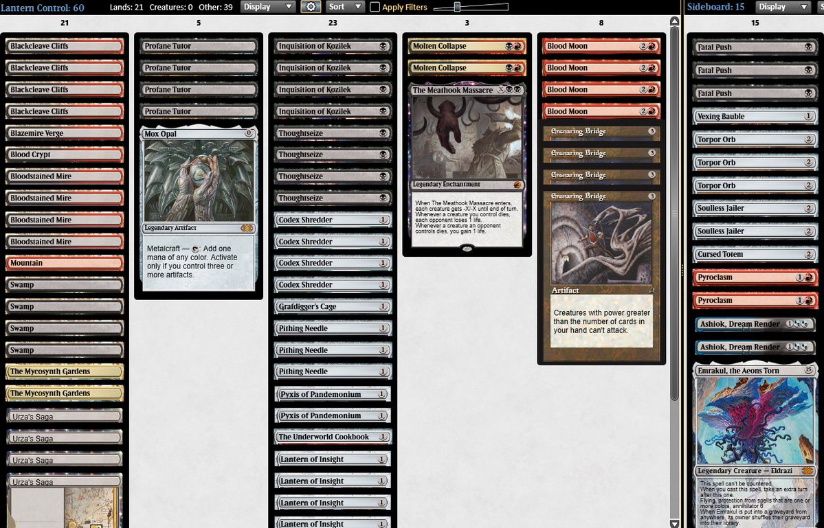 Mengu09's tweet image. 8th edition is a wonderful set of Magic: the Gathering. That gave us the blessing of playing in Modern fun cards such as Blood Moon & Ensnaring Bridge!!! 🤗🤗🤗 Let’s play BR Lantern!
Live @ twitch.tv/andreamengucci