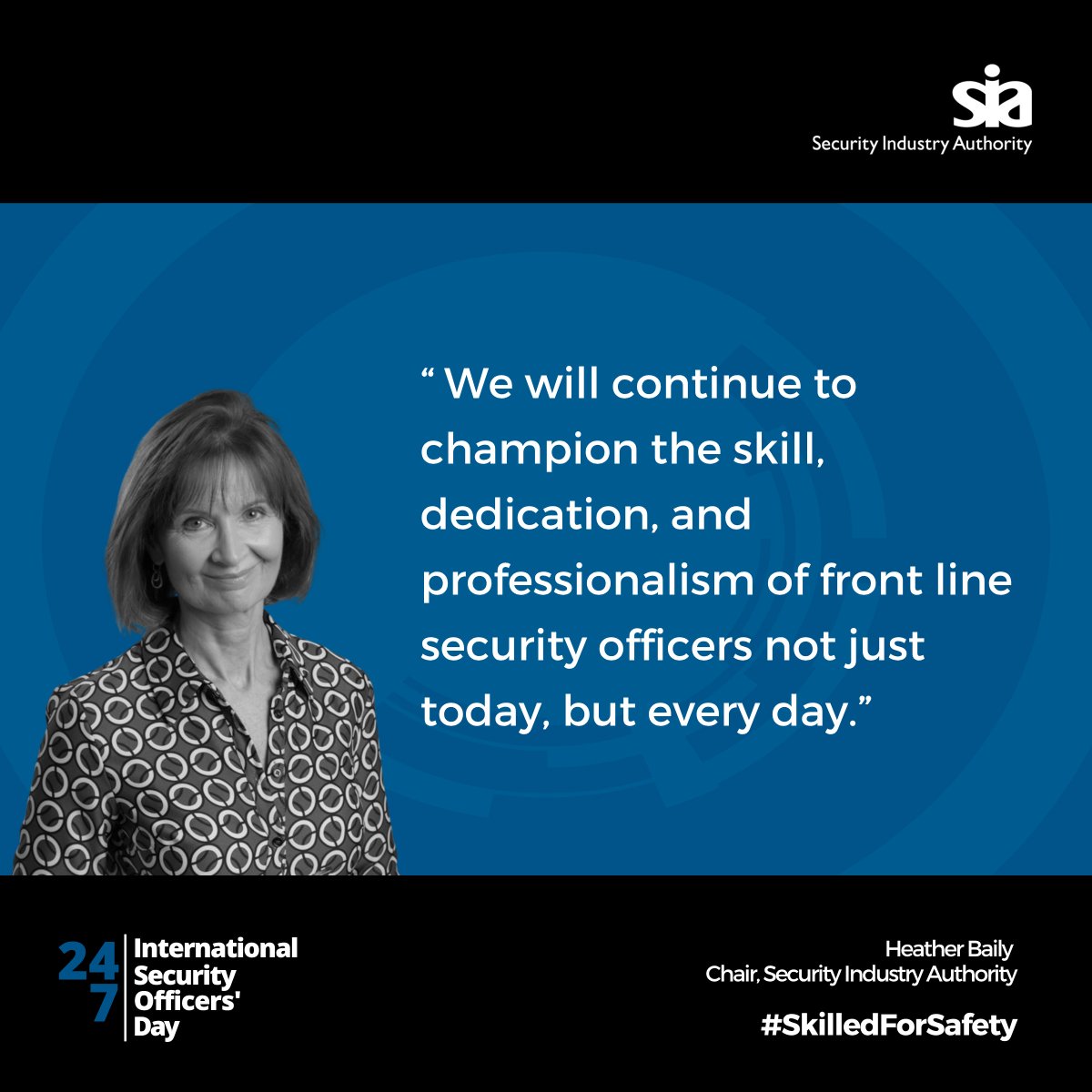 SIAuk's tweet image. On International Security Officers’ Day, our Chair Heather Baily thanks all those in the private security industry who help keep the public safe every single day.
You can read Heather’s full message here: orlo.uk/sIhgG
#ISODay25 #SkilledForSafety
