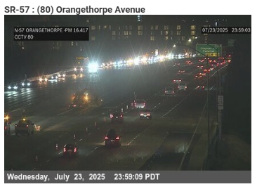 McGauley2's tweet image. #Fullerton #Anaheim -- Major roadwork in both directions of the 57 between Chapman and Lincoln, up to 4 lanes closed. (Photo: @CaltransOC) @knxnews #knxtraffic.