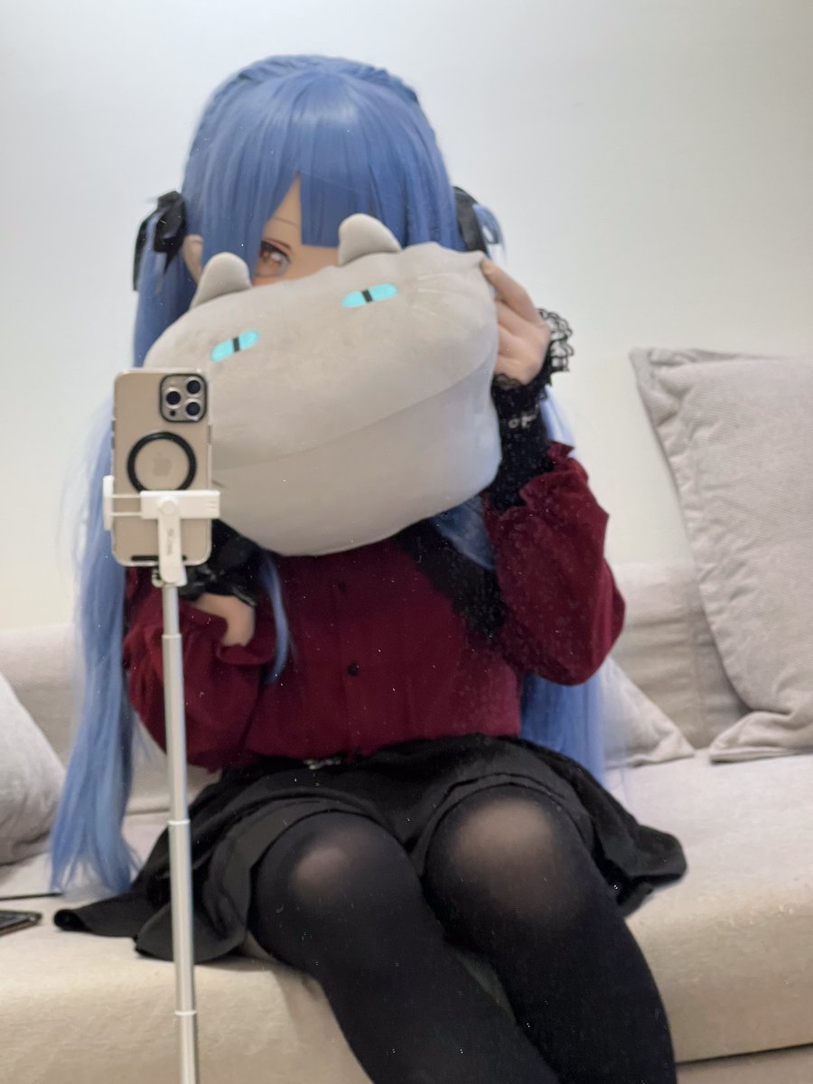 👀👀
試試看新衣服
偷看 |ω･｀)

－             
#豊川祥子 
#AveMujica 
#kigurumi 
#着ぐるみ