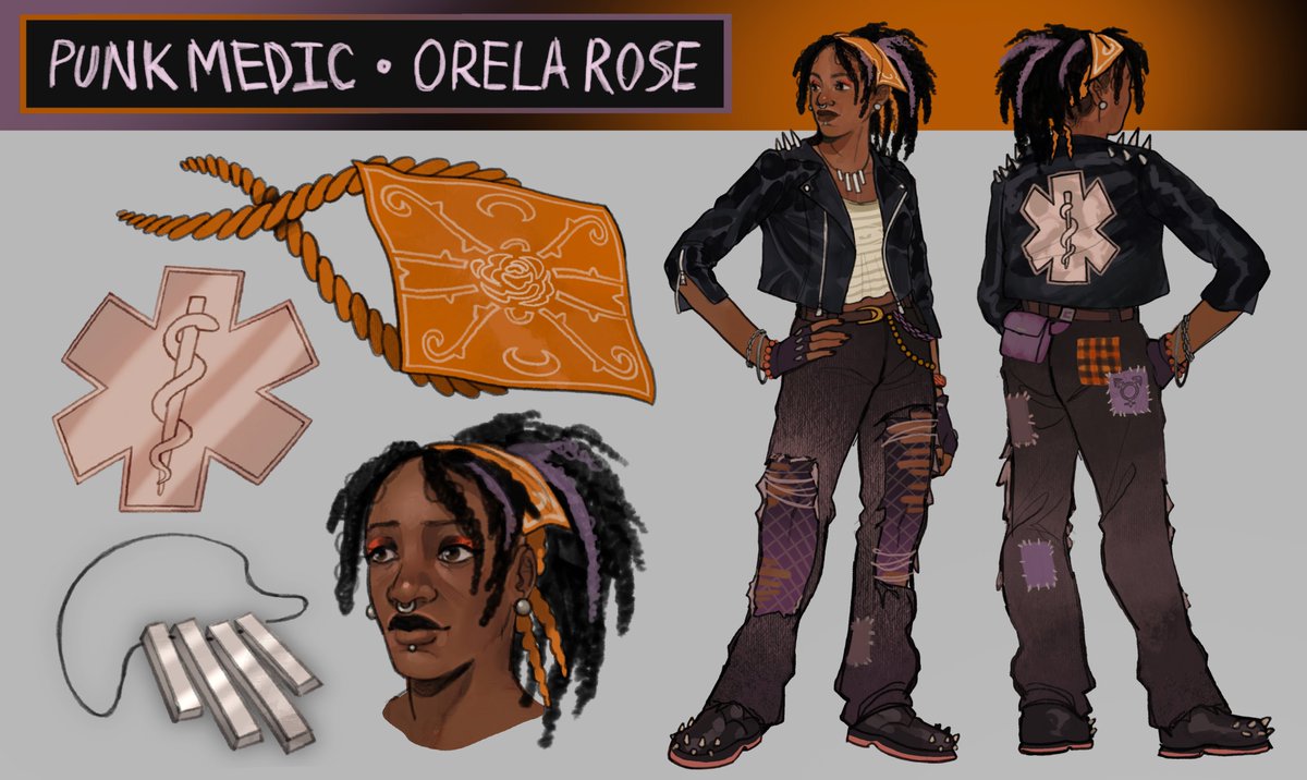 Korigama2's tweet image. My submission for the #dbdcosmeticcontest and I decided to make an outfit for Orela Rose :))) she deserves a million outfits :D
#dbd #orelarose #DeadbyDaylight #deadby