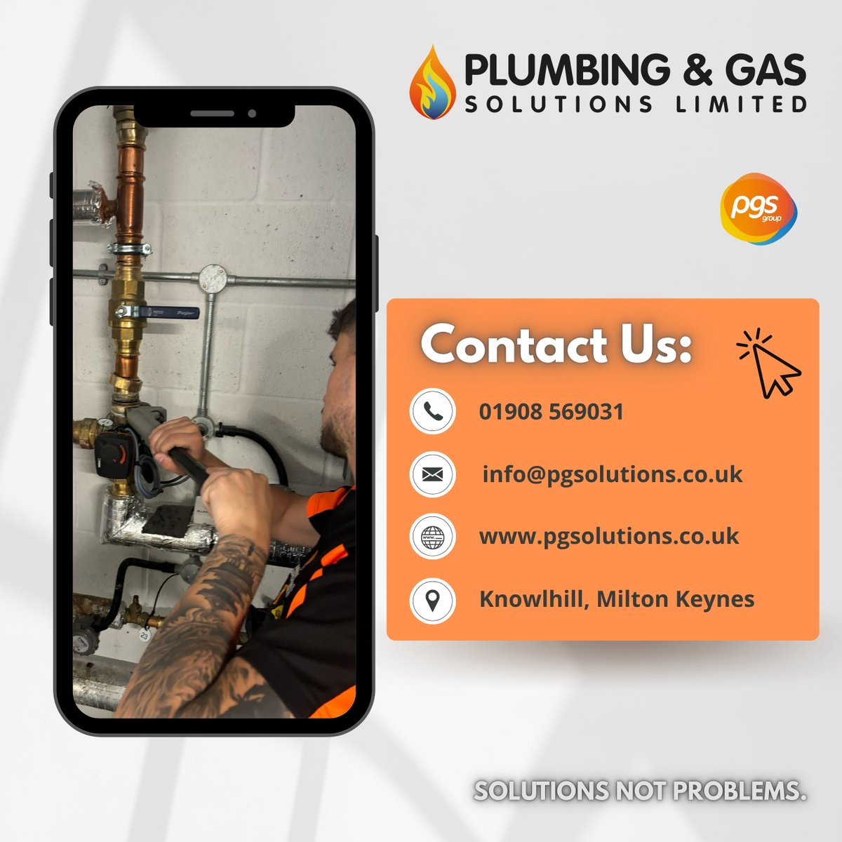 PGSolutionsltd's tweet image. PGS are the perfect local plumbing and heating partner for your site. 🛠
We offer boiler servicing, installation, repairs, and more-whether you need a quick fix or a full project, we're here to help.🤝
Get in contact with PGS, today. 📲
01908 569031 📞