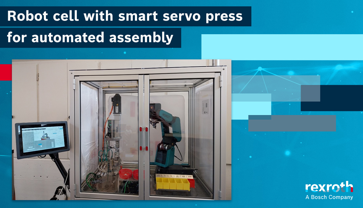 boschrexroth's tweet image. For the automated assembly of frits for the chemical industry, special machine manufacturer Cerasus GmbH has implemented a robot cell with an integrated servo press from Bosch Rexroth: go.rexroth/6cee3b
#BoschRexroth #LinearMotionTechnology #ServoPress #Cerasus