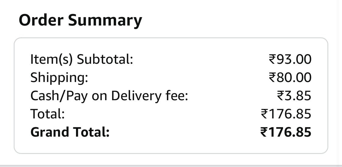 Boogyman_21's tweet photo. Hey @amazonIN, as a Prime member:
•Charged for shipping
•COD fee added
•Marketplace fee
•Partial refunds
•Ads on Prime Video unless I pay more?
Adding screenshots for proofs.
What’s the point of Prime? Totally unfair. #Amazon #PrimeMember https://t.co/ZD39Viavv3