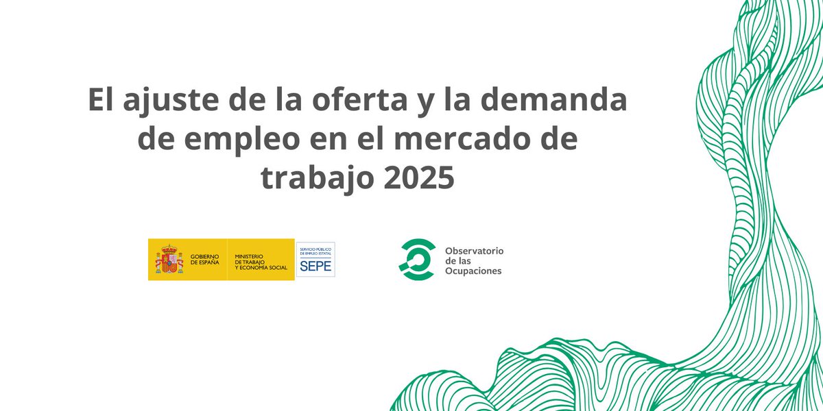 📉 ¿Sabías que el 43 % de las vacantes en España se pueden considerar de difícil cobertura?

📊 Ya puedes consultar el informe “El ajuste de la oferta y la demanda de empleo en el mercado de trabajo 2025” del #ObservatorioDeLasOcupaciones del SEPE ➡️ f.mtr.cool/svkfpisnpu