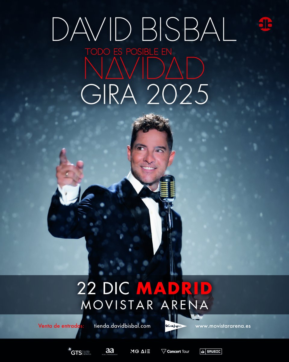 Movistar Arena España (@movistararenaes) on Twitter photo ¡✨ <a href="/davidbisbal/">davidbisbal</a> vuelve a encender la Navidad en Madrid! ✨
Prepárate para una velada mágica con su gira “Todo es posible en Navidad” en el Movistar Arena.
📅 22 de diciembre de 2025
📍 Movistar Arena
🎶 Disfruta de los villancicos renovados que ya suenan en tu playlist ¡✨ <a href="/davidbisbal/">davidbisbal</a> vuelve a encender la Navidad en Madrid! ✨
Prepárate para una velada mágica con su gira “Todo es posible en Navidad” en el Movistar Arena.
📅 22 de diciembre de 2025
📍 Movistar Arena
🎶 Disfruta de los villancicos renovados que ya suenan en tu playlist