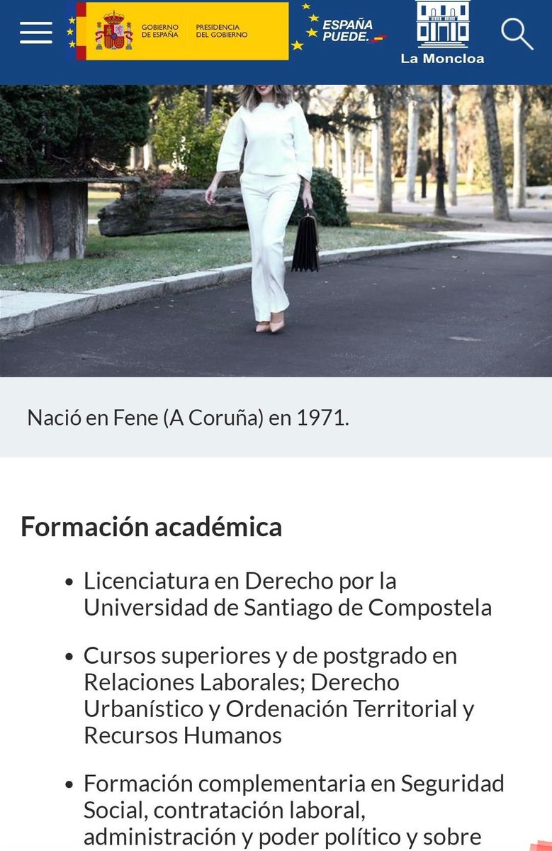PP Comunidad de Madrid (@ppmadrid) on Twitter photo Hola <a href="/Yolanda_Diaz_/">Yolanda Díaz</a>.
¿Recuerdas cuando en la web oficial de la Moncloa incluiste 3 másters falsos y al ser descubierta tuviste que borrarlos?
DIMITE. Hola <a href="/Yolanda_Diaz_/">Yolanda Díaz</a>.
¿Recuerdas cuando en la web oficial de la Moncloa incluiste 3 másters falsos y al ser descubierta tuviste que borrarlos?
DIMITE.