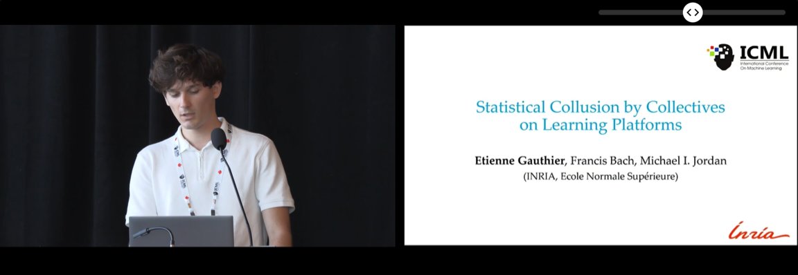 Gauthier_E_'s tweet image. Had an amazing time at #ICML2025. So many inspiring talks and thoughtful conversations throughout the week! I also gave a talk and got great questions and feedback.
▶️ For anyone interested, here is the recording: icml.cc/virtual/2025/s…