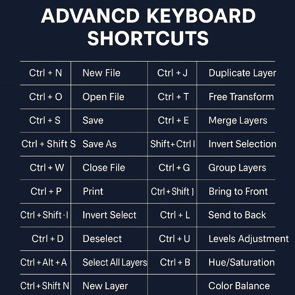 REZWANULISLAM75's tweet image. Design faster with these Advanced Graphic Design Keyboard Shortcuts for Photoshop, Illustrator &amp;amp; CorelDRAW!

Perfect for freelancers &amp;amp; creatives.
Learn, apply, grow with Core Logic Jashore! 💻🎨
#CoreLogicJashore #DesignShortcuts #GraphicDesign