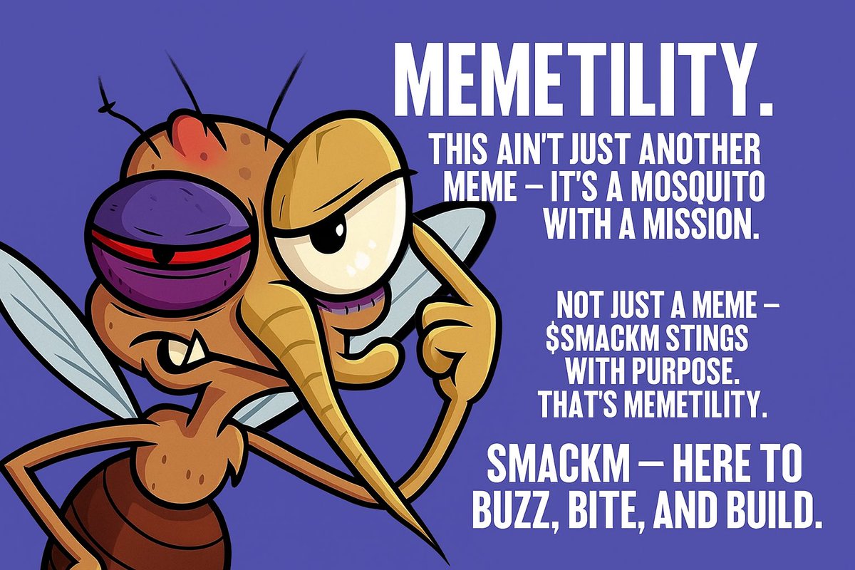๐
ท๐
ฑ๐
ฐ๐โ๐๐๐
ด๐
๐
พใก(โงฆ)โโโข (@hbarstevo187) on Twitter photo It may buzz like a meme, but $SMACKM bites with real utility โ welcome to the swarm of memetilityโ
Memes fade. $SMACKM bites on โ with gamified, tokenized swarm powerโ
<a href="/Smackmio/">SMACKM</a> โ here to buzz, bite, and build ๐ฉธ๐ฆ๐งฑ๐๏ธ๐จ It may buzz like a meme, but $SMACKM bites with real utility โ welcome to the swarm of memetilityโ
Memes fade. $SMACKM bites on โ with gamified, tokenized swarm powerโ
<a href="/Smackmio/">SMACKM</a> โ here to buzz, bite, and build ๐ฉธ๐ฆ๐งฑ๐๏ธ๐จ