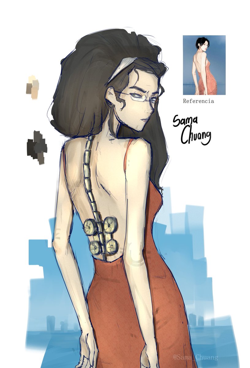 Sama_Chuang's tweet photo. Práctica 🛌

#fanart #OliviaOctavius #SpiderManAcrossTheSpiderVerse #dibujo #DocOck https://t.co/gMviGScyx9