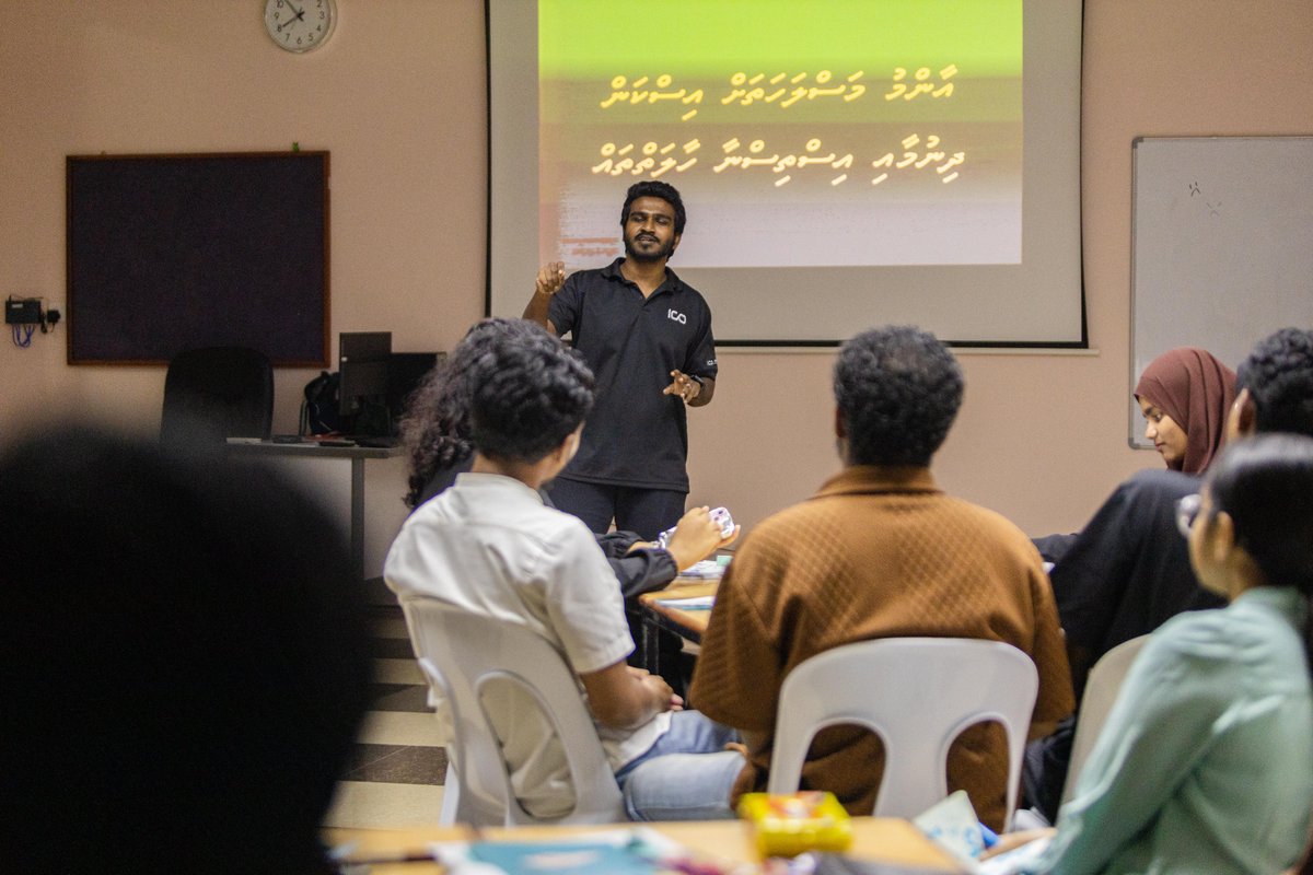 Information Commissioner's Office - Maldives (@icom_mv) on Twitter photo This week, we were in Addu to deliver a session on RTI for the participants of the “Social Accountability 101” workshop for young people organized by <a href="/ThimaaVeshiHQ/">Project ThimaaVeshi</a> and <a href="/TransparencyMV/">Transparency MV</a>
We are grateful for the opportunity and look forward to more collaborations in the future This week, we were in Addu to deliver a session on RTI for the participants of the “Social Accountability 101” workshop for young people organized by <a href="/ThimaaVeshiHQ/">Project ThimaaVeshi</a> and <a href="/TransparencyMV/">Transparency MV</a>
We are grateful for the opportunity and look forward to more collaborations in the future