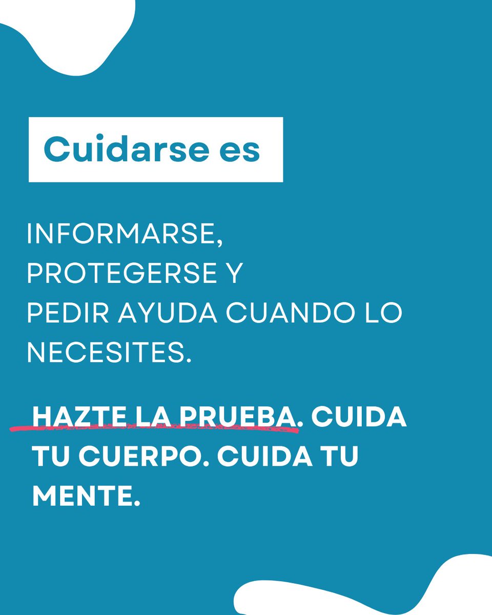 Cuidarse también es hacerse la prueba del VIH.
Y si ya vives con VIH, seguir el tratamiento, moverte y alimentarte bien es clave.
El autocuidado empieza por ti.
Hazte la prueba. 💡
#CoRIS #VIH #Autocuidado #PrevenciónVIH