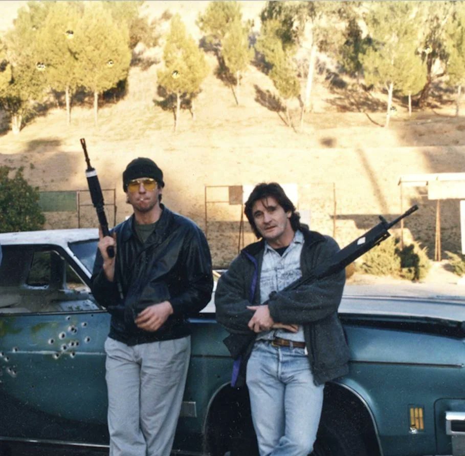 This photo of Val Kilmer chilling after training with former SAS Mick Gould, will always be one of my favorites.
