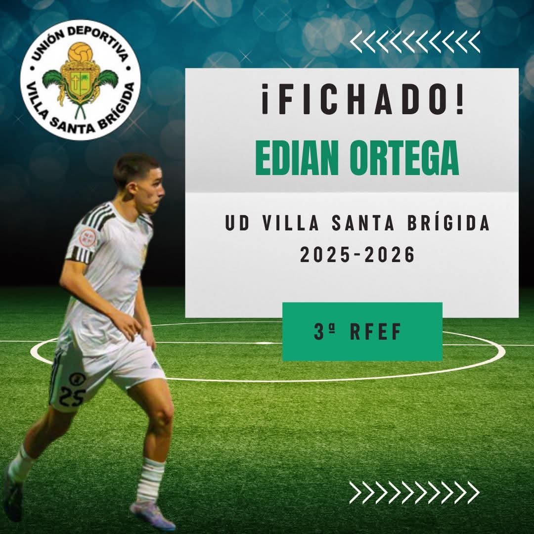 José Carlos Vega (@jcvegainfonorte) on Twitter photo 3ª Rfef. Nuevo refuerzo para el <a href="/udvsbrigida/">UD Villa Santa Brígida</a>. El zaguero Edian Ortega se incorpora al primer equipo satauteño. Lateral derecho de perfil ofensivo, con buen recorrido, agilidad y calidad técnica. Llega tras su paso por el <a href="/arucascf/">Arucas CF</a> y la <a href="/UDLP_Cantera/">UD Las Palmas - Cantera</a> 3ª Rfef. Nuevo refuerzo para el <a href="/udvsbrigida/">UD Villa Santa Brígida</a>. El zaguero Edian Ortega se incorpora al primer equipo satauteño. Lateral derecho de perfil ofensivo, con buen recorrido, agilidad y calidad técnica. Llega tras su paso por el <a href="/arucascf/">Arucas CF</a> y la <a href="/UDLP_Cantera/">UD Las Palmas - Cantera</a>