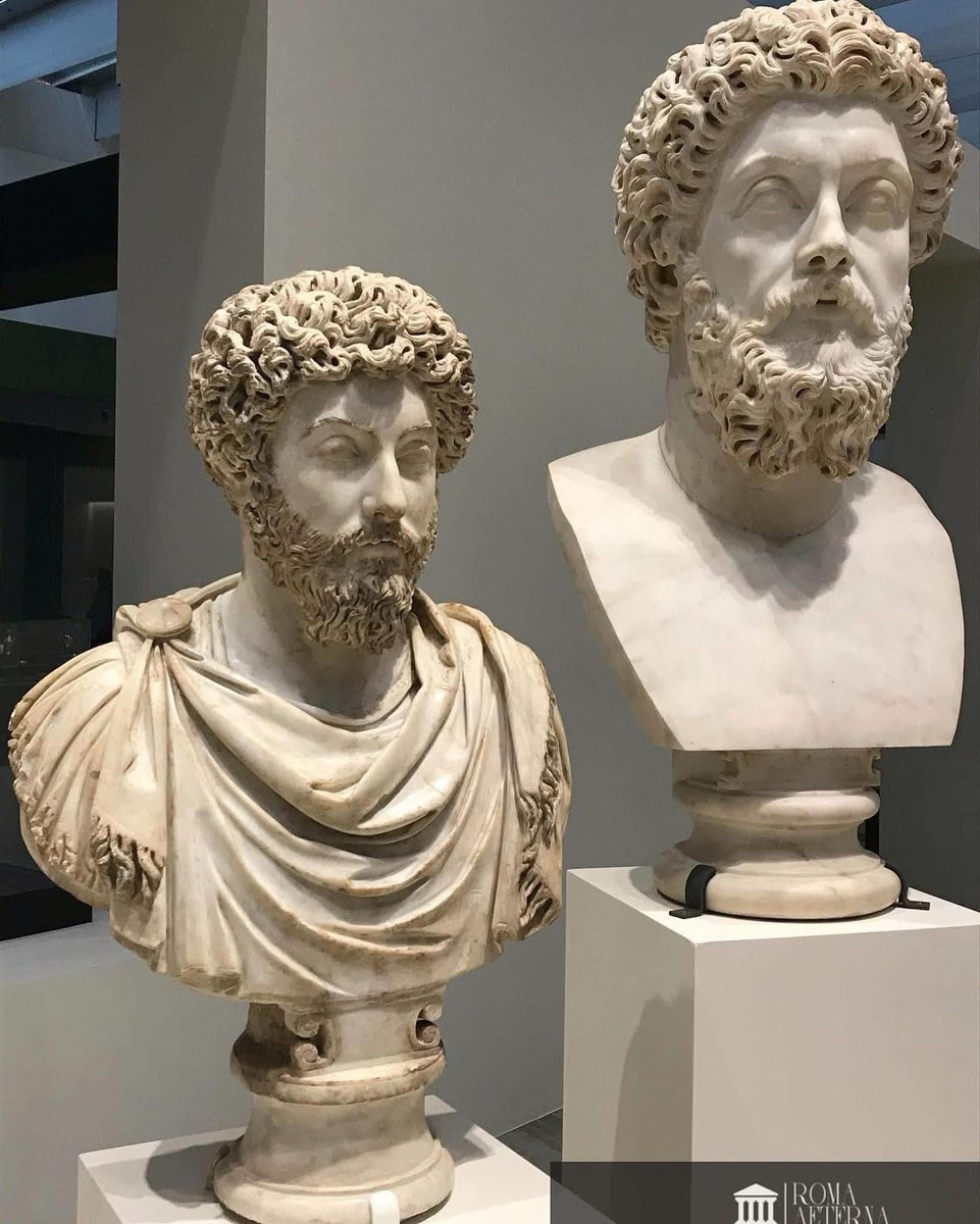 ValeriaAugusta8's tweet image. Bustes de Marc Aurèle des collections du Louvre. Ils étaient présentés dans l’exposition « Rome : la cité et l’Empire » au Louvre-Lens en 2022.