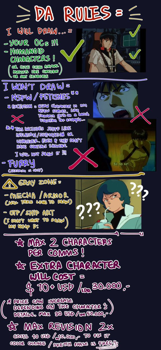 Kamonabe_Pasta's tweet image. ⚠️Slightly urgent comms
after I bought aircon, I&apos;m getting MORE and MORE irl financial pressure from my family. Even worse p**p*l and my bank taxed my cash so much I only got half of the money. So unfortunately I had to raise the price a bit

contact me at kamocapellini@gmail.com