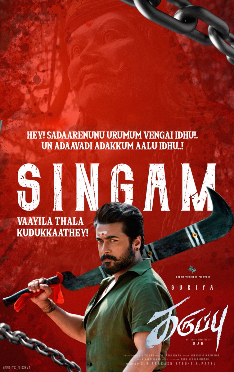 Edits_vishva's tweet image. #Karuppu 🗿💥🔥
@Suriya_offl @trishtrashers 
@SaiAbhyankkar @RJ_Balaji 
@KaruppuMovie @DreamWarriorpic 💥🔥❤️‍🔥
