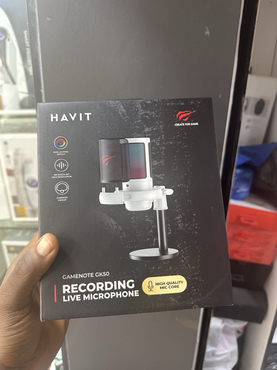 Available as seen.

Havit Studio Live Recording Microphone.

Retails for N45,000 only.

#pagesbydamicommerce