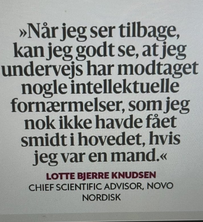Mit favorit citat i Berlingske i dag, kommer fra 
Lotte Bjerre Knudsen.
“Hvis du ikke synes du kan sige pyt, så sig noget tilbage”
Elsker det! Vi kvinder skal ikke altid være så F……  polite!
