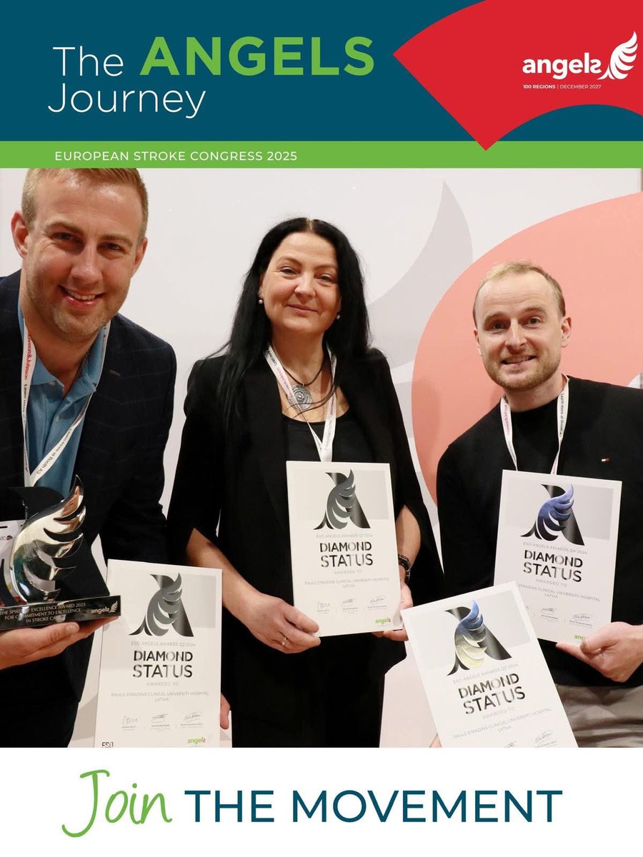 Stradiņa slimnīcas Neiroloģijas klīnika turpina stiprināt Latvijas līderpozīciju akūta insulta ārstēšanā, saņemot četrus augstākos dimanta pakāpes apbalvojumus. 🇱🇻 Dr. med. Kristaps Jurjāns saņem Spirit of Excellence balvu. Plašāk lasiet 🔗 stradini.lv/lv/content/str…