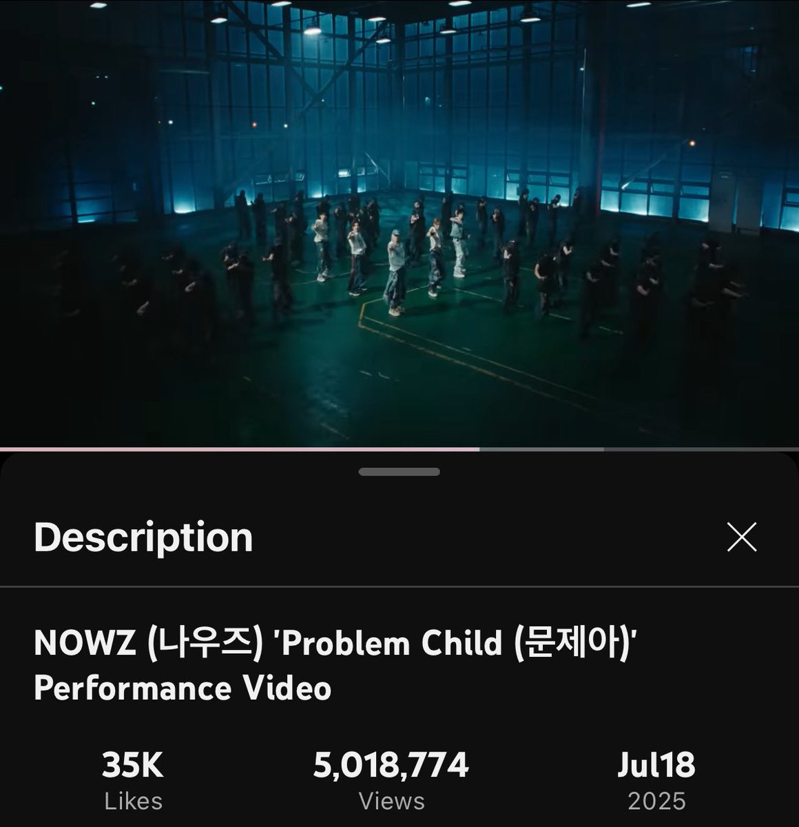 The performance video of „Problem Child“ by NOWZ has officially surpassed 5 million views on YouTube!

#나우즈 #NOWZ