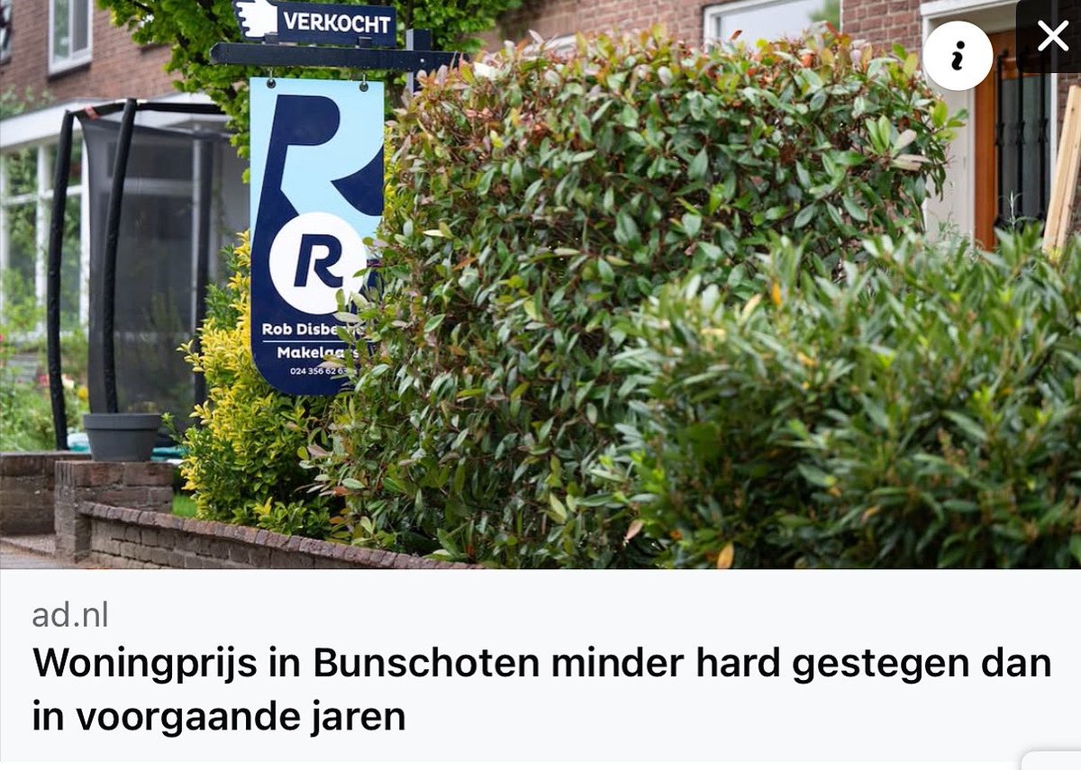 Woningprijs in Bunschoten minder hard gestegen dan in voorgaande jaren. Huizenkopers in Bunschoten hebben in het tweede kwartaal van 2025 gemiddeld 513.000 euro betaald voor een koopwoning. Dat is 8 procent meer dan in dezelfde periode vorig jaar. ad.nl/bunschoten-spa…