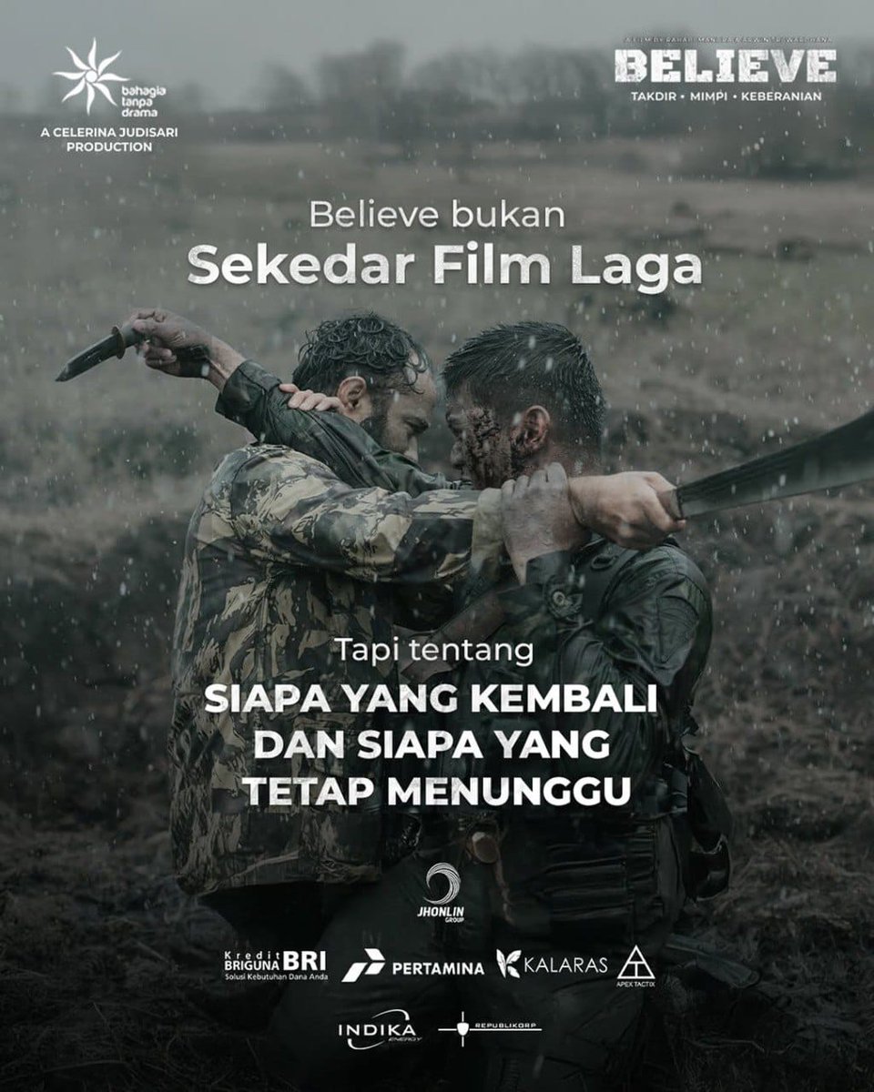 Hebat bro, film ini bukti bahwa kesetiaan pada bangsa &amp; kerabat bisa berjalan seiring. Kadang-kadang, pengorbanan paling besar justru lahir dari kasih sayang paling mendalam.
Tonton BELIEVE Seru Asiknya