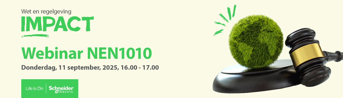 MaxenceProuvost's tweet image. Datum: 11 september 2025
Tijd: 16:00 tot 17:00
Locatie: Online
✅Registreer je hier gratis: spr.ly/6015fJQcb
#SchneiderElectric #NEN1010 #Webinar