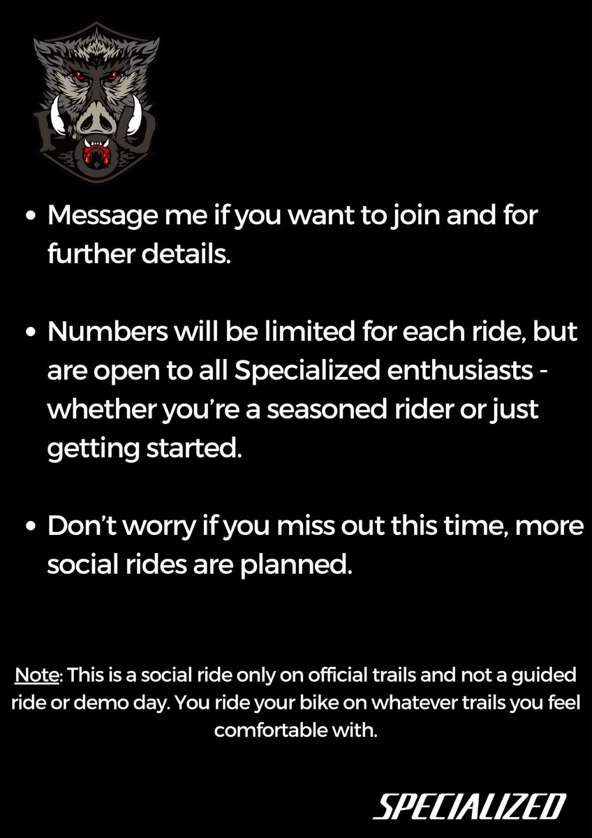 Social Ride 23rd August.