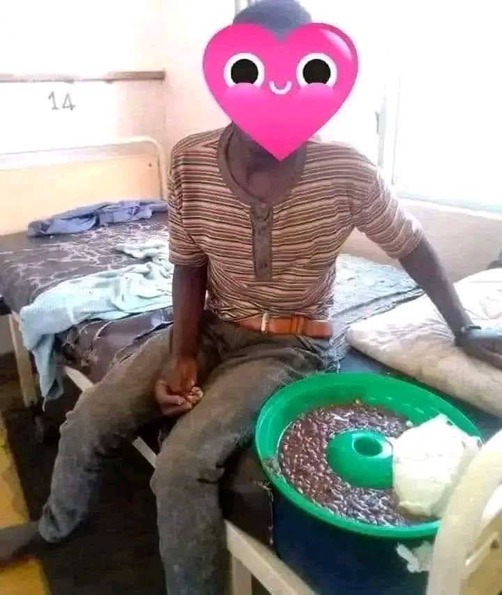 Hii ni hosi in some county in Mrima, ignore the plate but I thought patient food should be balanced diet.