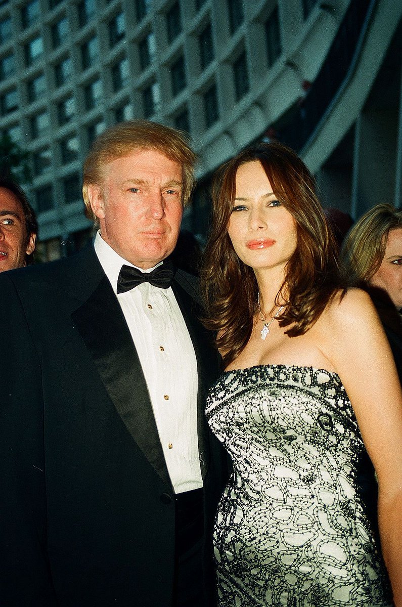 Donald Trump and Melania Knauss in 1999