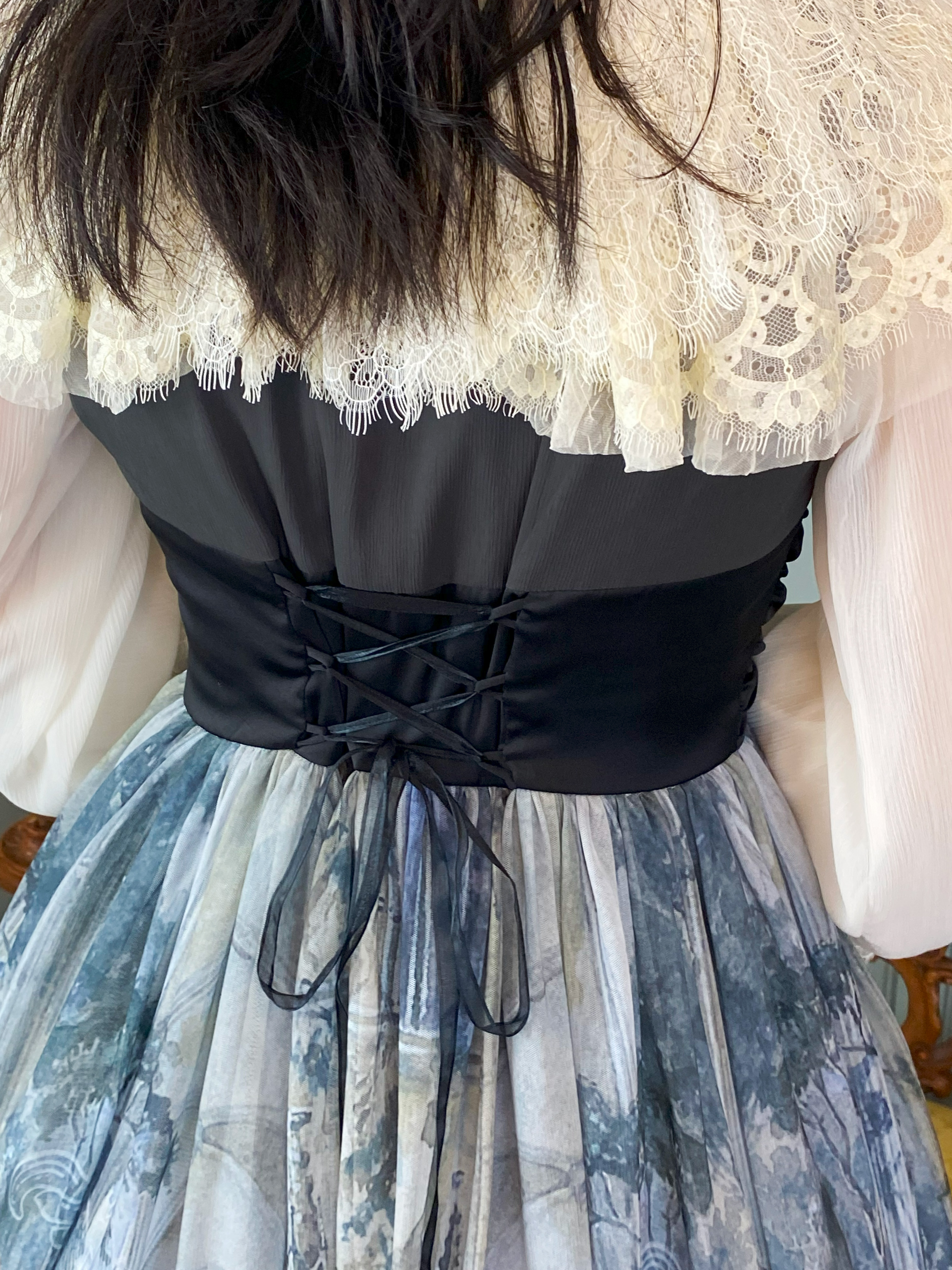 Juliette et Justineスクエアネックチュールレースブラウス Juliette et Justineスクエアネックチュールレースブラウス