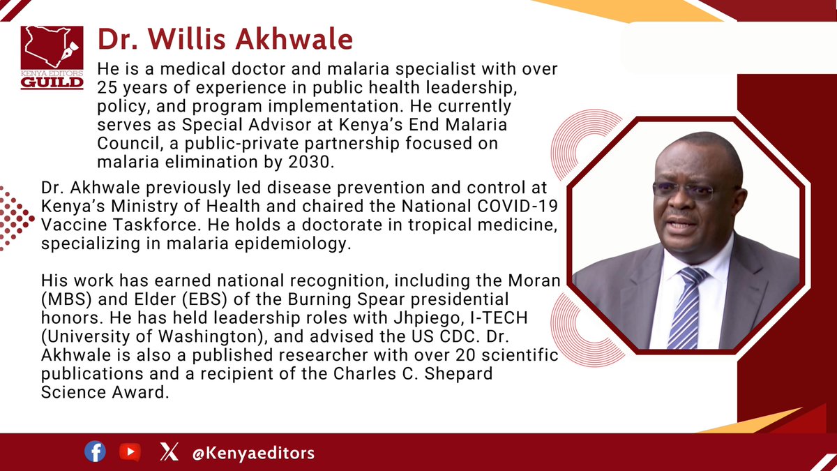 KenyaEditors's tweet image. Dr. Willis Akhwale, Special Advisor at the End Malaria Council (@EndMalariaKenya), shares insights from his extensive experience in the public health sector.
As we discuss the severe reductions in ODA today, I want to reflect on two key issues:
📌True Cost of Program Delivery…