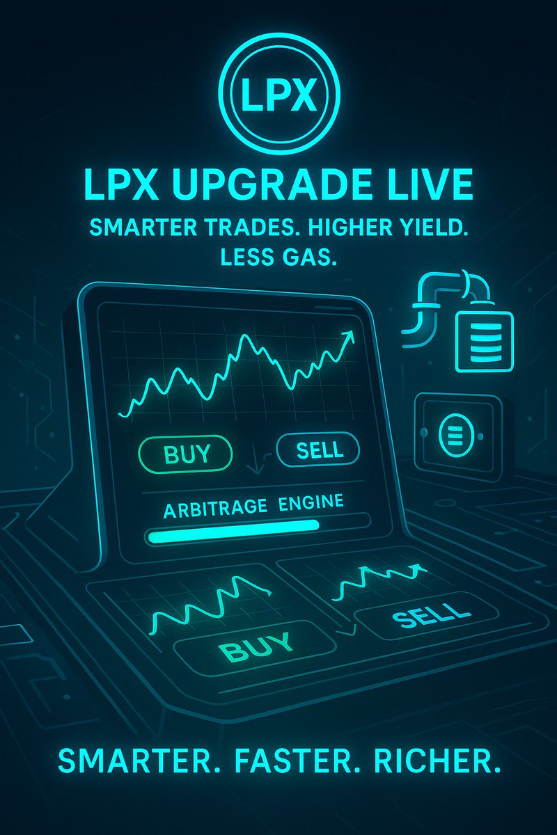LPX just got smarter.

Backrunning profits are now sharper, gas is cheaper, and microcycles are compounding faster.

Every LPX trade stacks more tokens, even in sideways markets.

Smarter logic. Higher yield. Zero emotion.

🔗 tg.plusx.app
#LPX #PulseChain #DeFi