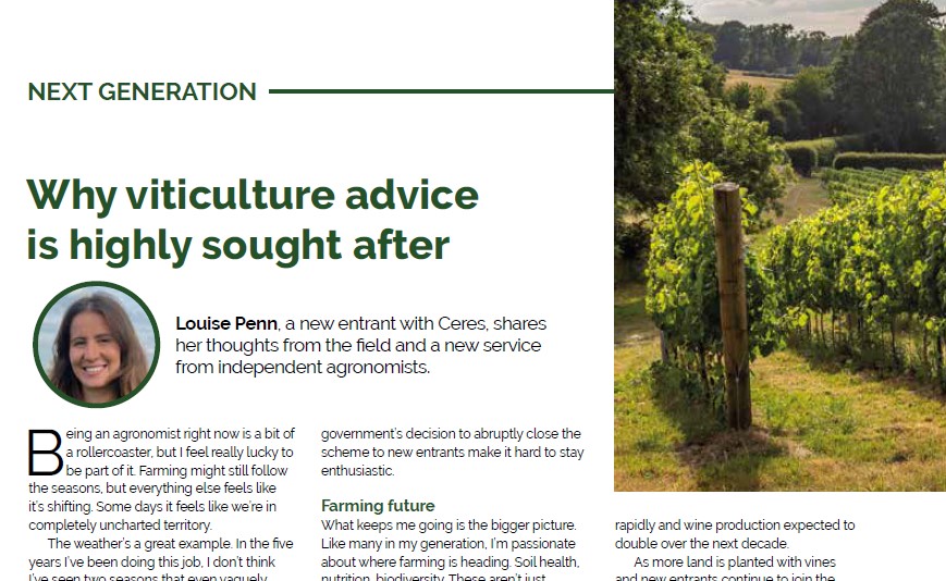AICC1981's tweet image. Vineyards are becoming a common sight in the UK, so AICC member @_louisepenn @ceresrural shares her thoughts on viticulture agronomy in the new edition of Independent Agronomist Magazine. Take a look at this article and many more at lnkd.in/eR8_5fzU
#independent #agronomy