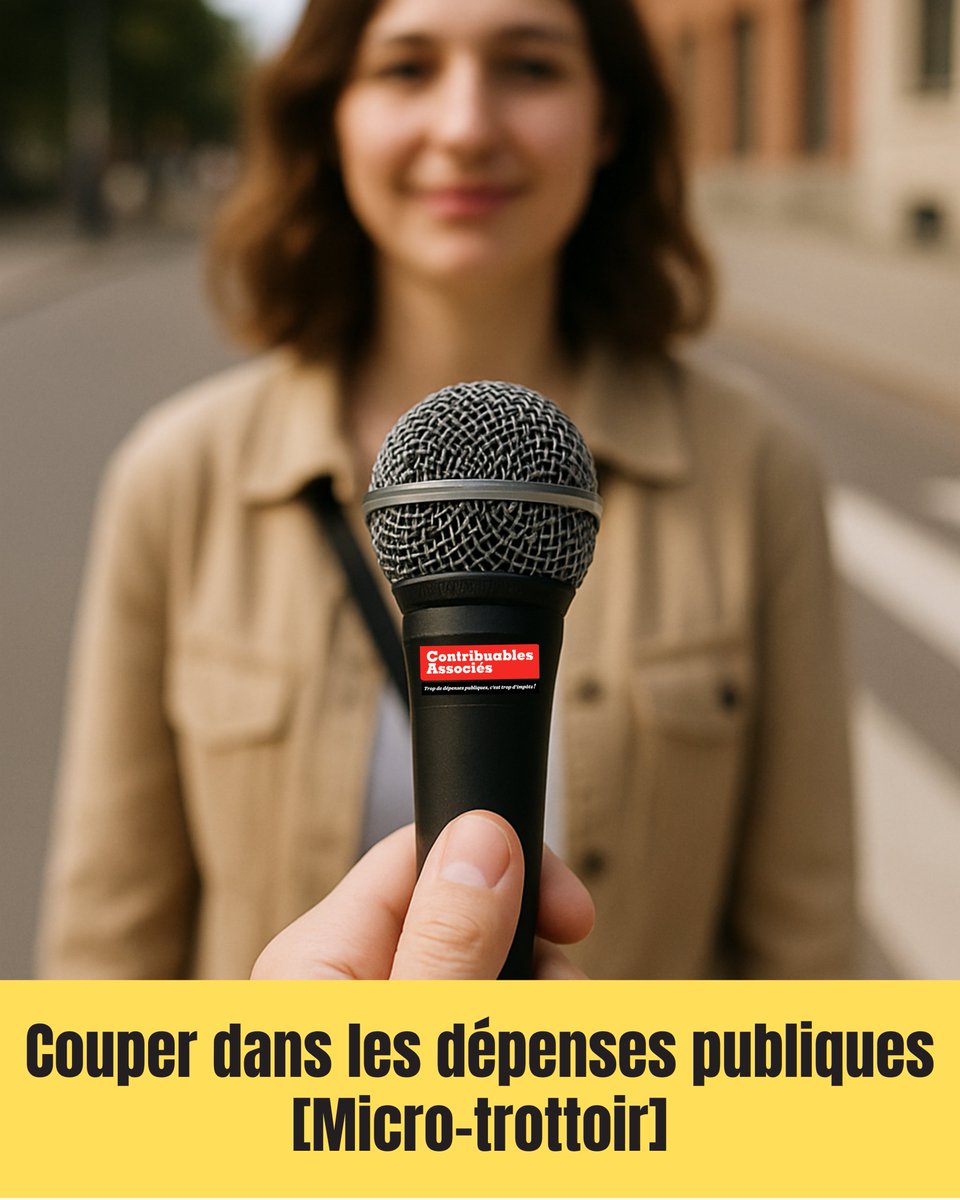 contribuables's tweet image. 🪚Où couper dans les dépenses publiques ?
🎤Les Français nous répondent dans ce micro-trottoir ➡️contribuablesassocies.org/2025/07/21/cou…