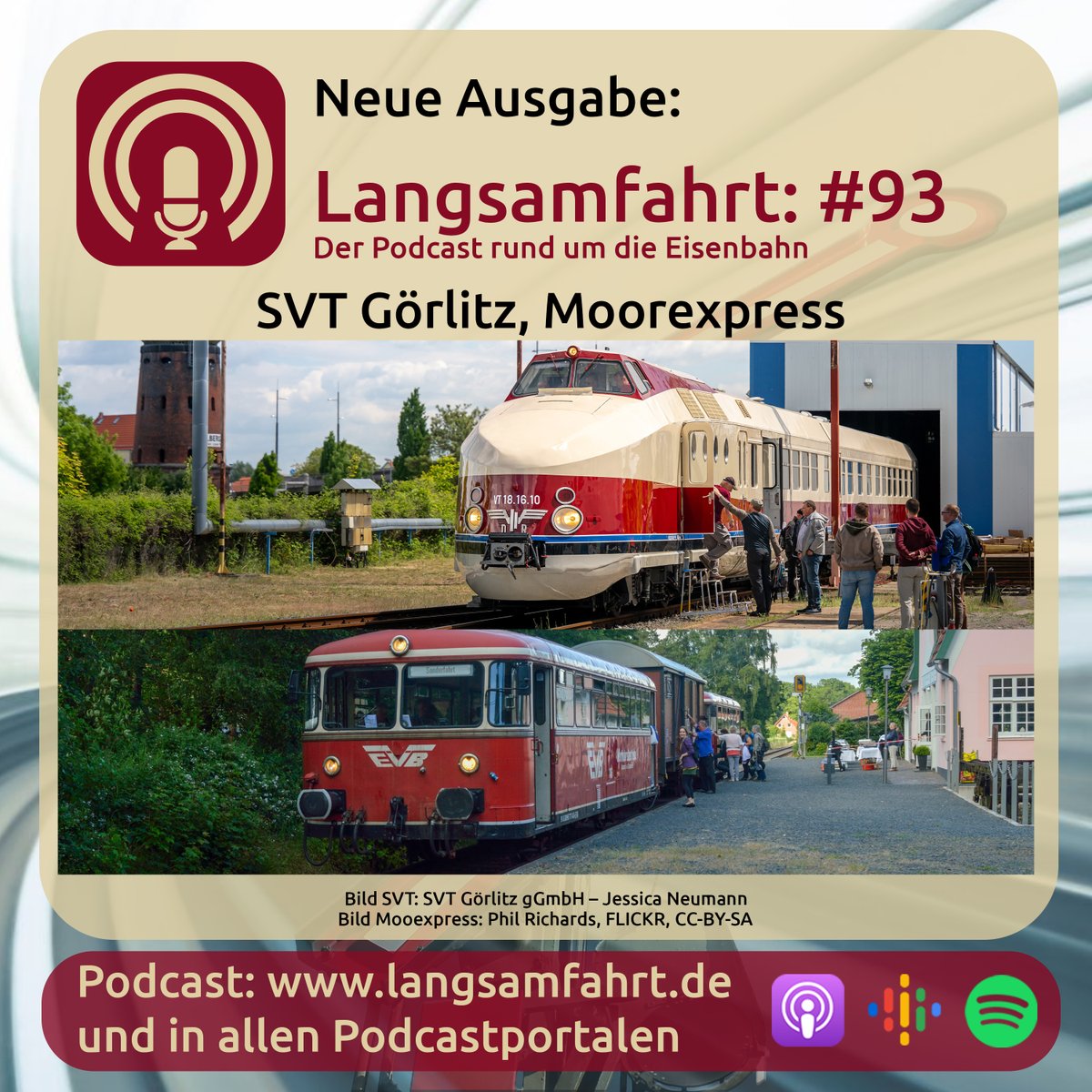 Der SVT Görlitz ist bald fertig aufgearbeitet, außerdem sprechen wir über den Moorexpress.

Zum Podcast: langsamfahrt.de/93/

#bahn #podcast #svt1816 #Moorexpress